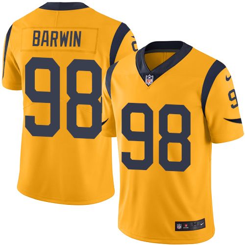 Nike Rams #98 Connor Barwin Gold Men's Stitched NFL Limited Rush Jersey - Click Image to Close